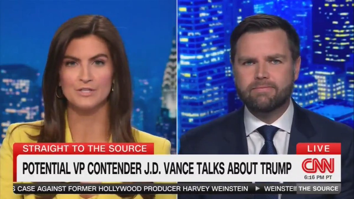 Collins: The last time I checked, Joe Biden didn’t approve of the chance to hang his Vice President. Does it give you any pause to be Trump’s Vice President given how he treated Mike Pence? JD Vance: I'm extremely skeptical that Mike Pence's life was ever in danger Collins: I think Mike Pence would disagree with that