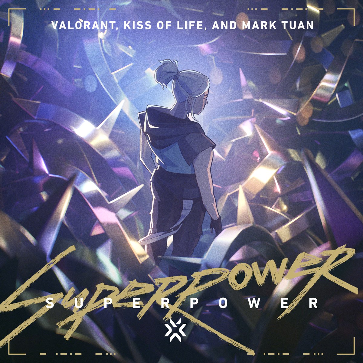 Introducing the #VALORANTChampions 2024 anthem: "SUPERPOWER" ft. KISS OF LIFE &amp; Mark Tuan 23.07.24 @ 4PM PDT 24.07.24 @ 8AM KST Pre-save 📲