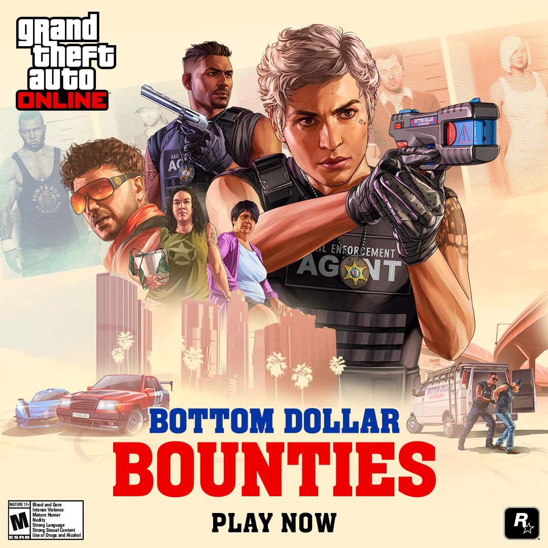 After a dedicated career tracking down the state’s most wanted, notorious bounty hunter Maude Eccles is hanging up her cuffs and offering a golden opportunity to those with a burning passion for justice in GTA Online: Bottom Dollar Bounties. Play now.