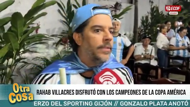 🇦🇷🏆 ¡LOCURA TOTAL! ⚽️ 📌 Rahab Villacres entrevistó a #AndresPellacini luego de que #Argentina quedará campeón de la #CopaAmerica2024 #OtraCosaxECDF 📲