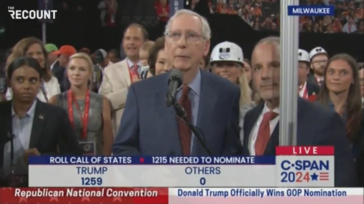 Despite saying that Trump is responsible for the Jan. 6 Inssurection, despite Trump's racist attacks against his wife, coward Mitch endorsed Trump for president again Mitch Mcconnell deserves every second of the boos at the Republican Convention today