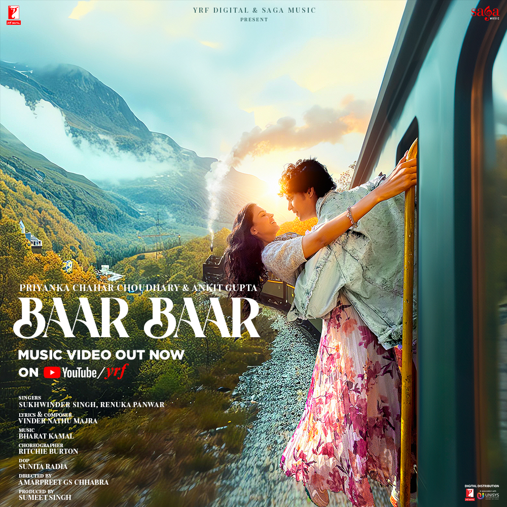 A song that will make you fall in love #BaarBaar ❤️ Music Video Out Now on YouTube/YRF