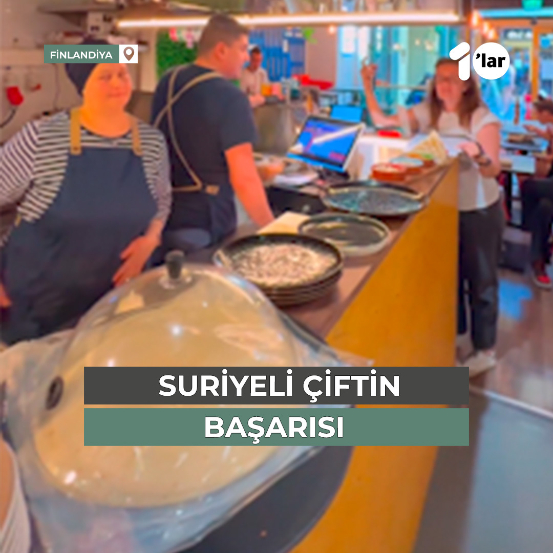 Finlandiya'da restoran açan Suriyeli çift, şehrin en iyi restoranı ödülünü aldı. ''Reklam yapmadım, sadece Allah'a tevekkül edip açtım.''