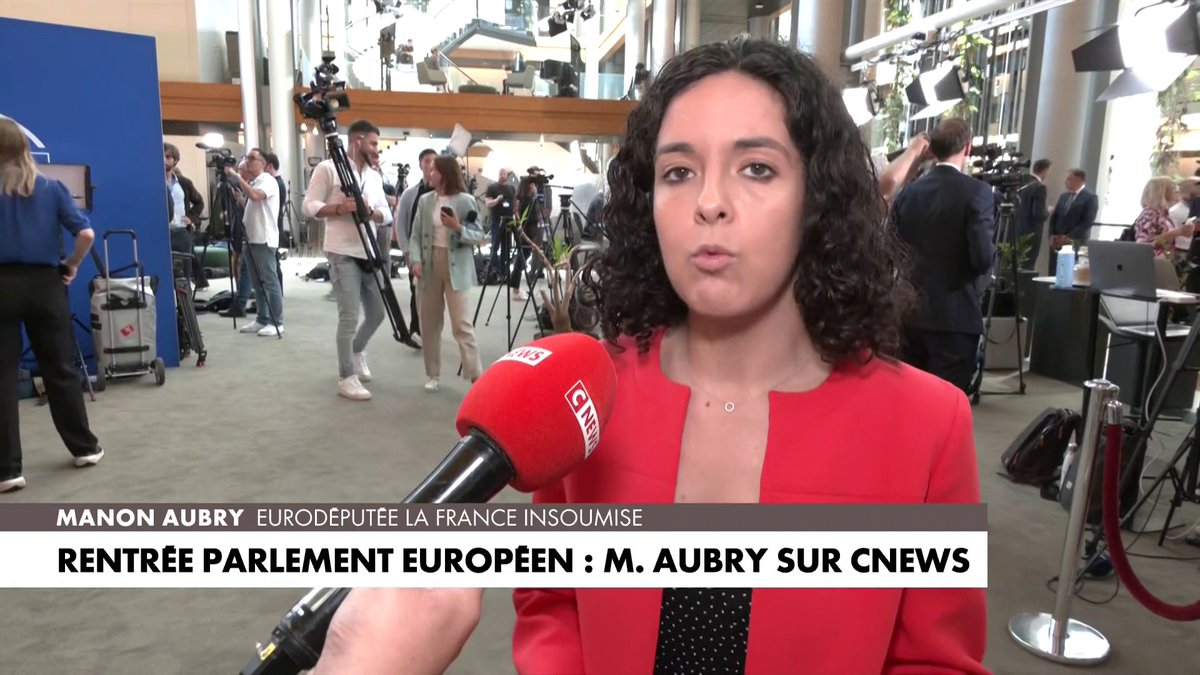 «Nous pensons que nous devons gouverner à partir du moment où notre bloc politique est arrivé en tête», rappelle Manon Aubry, en direct du Parlement européen.