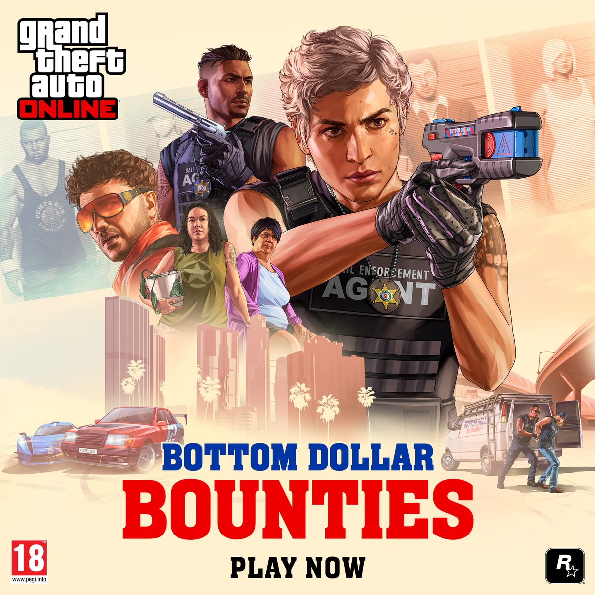 After a dedicated career tracking down the state’s most wanted, notorious bounty hunter Maude Eccles is hanging up her cuffs and offering a golden opportunity to those with a burning passion for justice in GTA Online: Bottom Dollar Bounties. Play now.