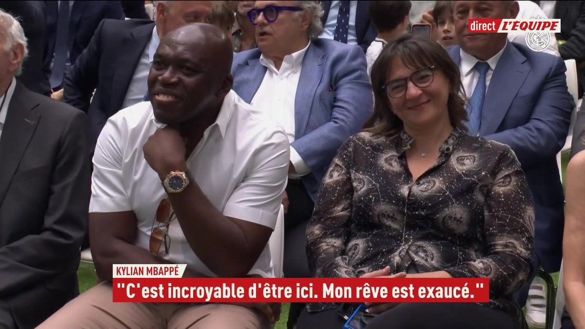 Les premiers mots de Kylian Mbappé sous son nouveau maillot. 🗣️🤍 « Un rêve exaucé ! 🤩 »