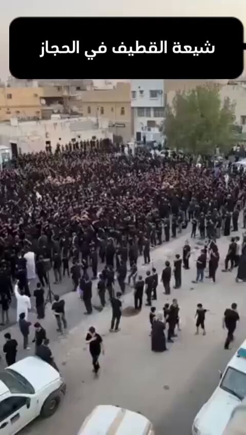 هنا شيعة القطيف هنا شيعة الأحساء هلا بشيعة الحسين ع يارفعة الراس عظم الله لكم الأجر ياأهل الحجاز #كويتي_وافتخر 🇰🇼