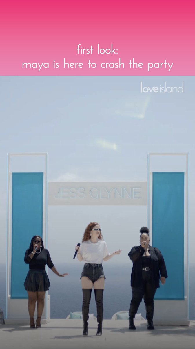 Jess Glynne has landed on the Island but it’s not long before Maya becomes chief party crasher 😈 #LoveIsland