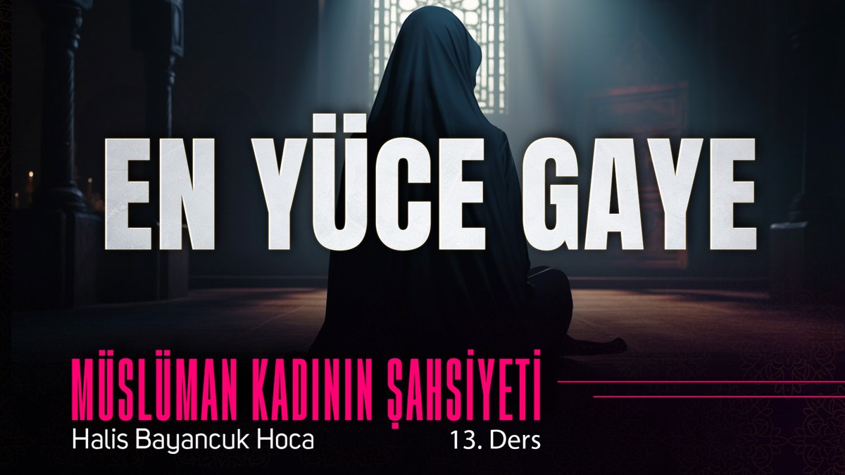 📕"İnsan, Allah'ın rızasını ana hedef hâline getirmediği için sırf toplumu razı etmek adına birçok hayırdan mahrum olur." 🪷 Emeli Allah'ın (cc) Rızasıdır. 🖊️ Müslüman Kadının Şahsiyeti 13 🔗