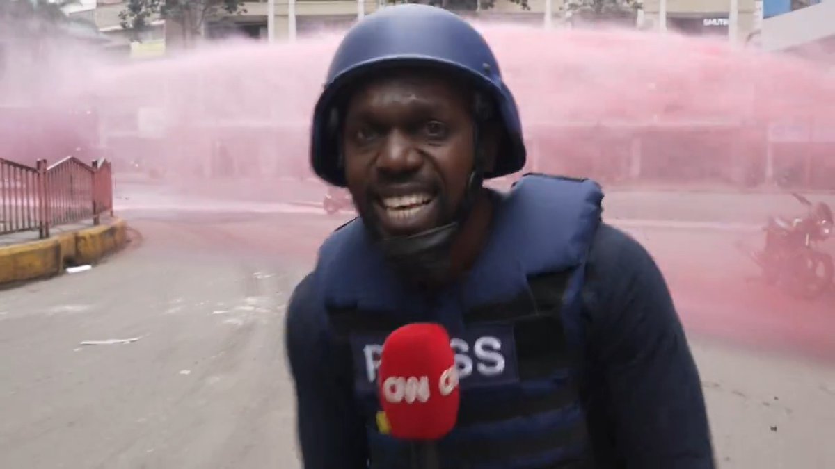 RAW: What is it like to be reporting on the protests in Kenya? Even journalists and police are not safe from police