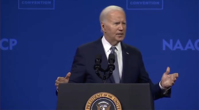 President Biden: If you're going to talk about standing against violence, you must stand against all violence. We stand against violence perpetrated against presidential candidates in Pennsylvania. We stand against violence perpetrated against George Floyd in Minnesota. We stand against violence against Black veterans, like police officer Eugene Goodman on January 6. If you're going to be outspoken on one, don't be silent on others. If we're going to speak about violence, we're going to speak about guns. More children in America die of a gunshot wound than any other reason. That is stunning and that is sick. If you want to stand against violence in America, then join me in getting these weapons of war off the streets of America