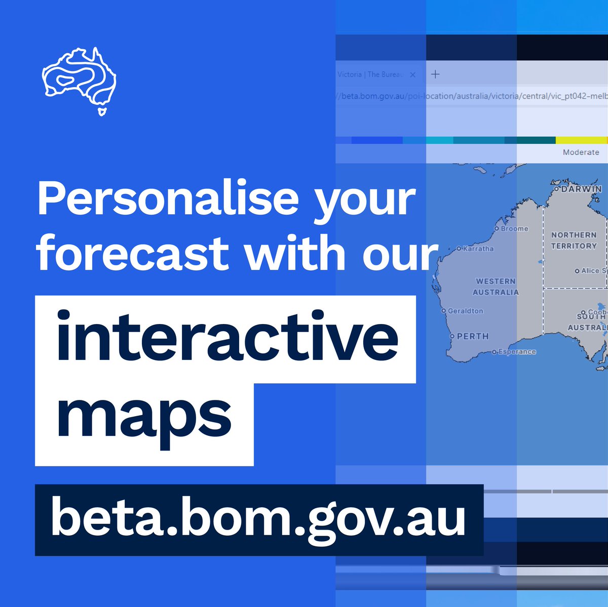 Personalise your forecasts with our interactive maps at our new test website. Along with the ability to pan, scroll and zoom, our interactive weather maps allow you to choose what information you see. Start exploring today!