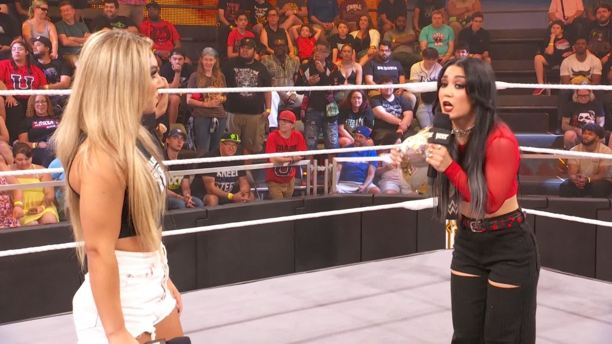 It's going down!!! Did Thea Hail and roxanne just give us an #NXTGAB preview? 👀 #WWENXT
