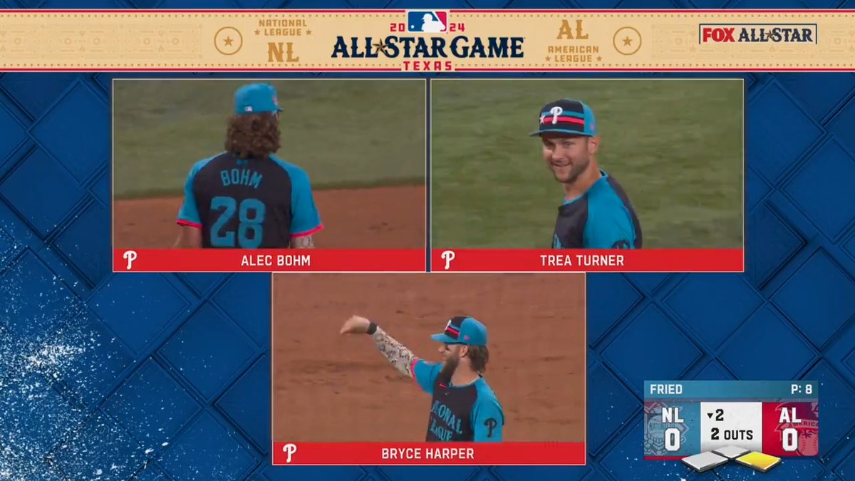 Come for Trea's diving play and stay for Bryce's live reaction 😂 #AllStarGame