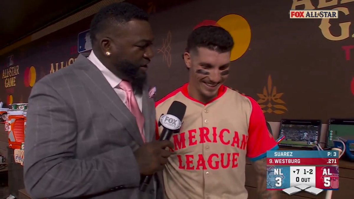 Big Papi never disappoints on the mic. #AllStarGame