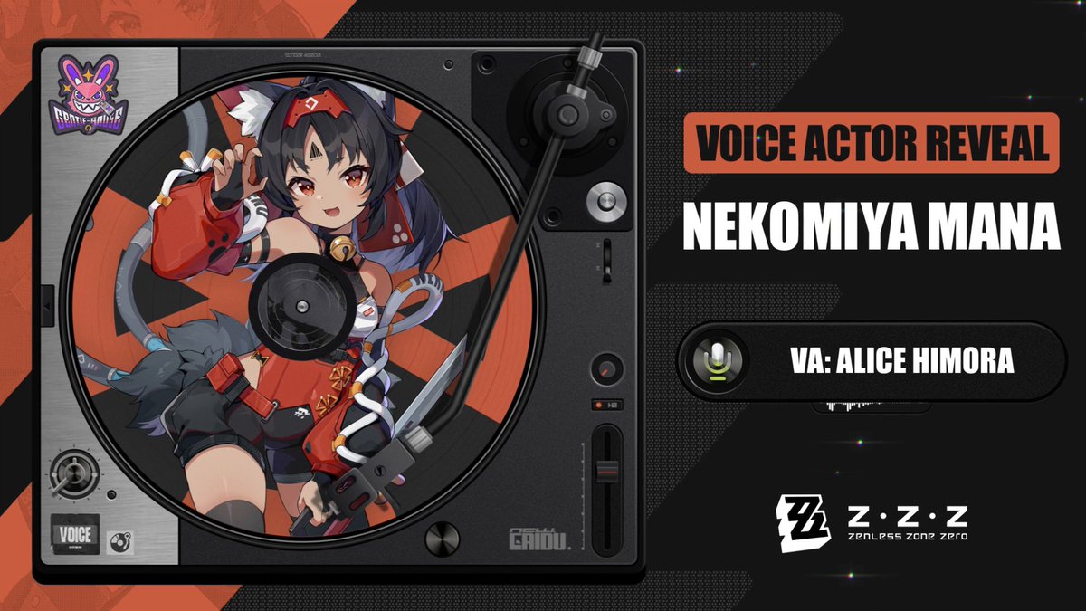 Voice Actor Reveal "Here I come! It's my turn to shine!" Nekomiya Mana VA: Alice Himora #zzzero #zenlesszonezero #Nekomata #NekomiyaMana #AliceHimora