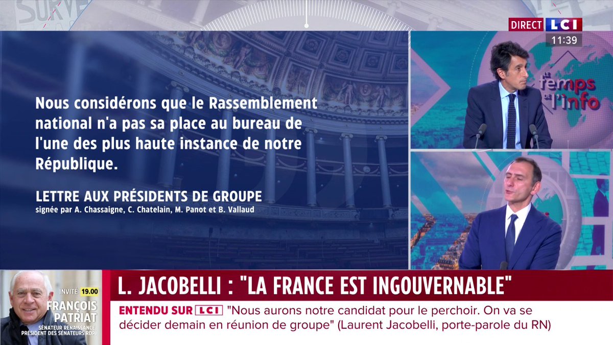 🗣️ "Aujourd'hui l'extrême droite s'appelle la France Insoumise" : Laurent Jacobelli