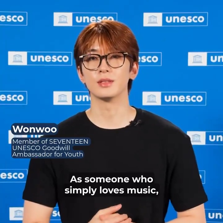 Music connects us, inspires us &amp; makes us stronger together🎵 As UNESCO 🏛️ #Education #Sciences #Culture 🇺🇳's first-ever Goodwill Ambassador for #Youth, 세븐틴(SEVENTEEN) is ready to amplify young people's voices worldwide through music. Join us: #SEVENTEEN #GoingTogether #TeamSVT #세븐틴