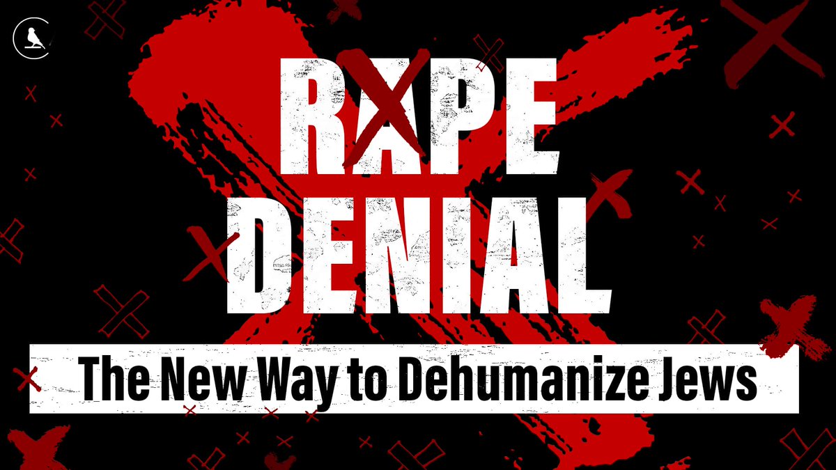 Our NEW video, "Rape Denial: The New Way to Dehumanize Jews," is a hard-hitting look at the “journalists” & anti-Israel activists pushing this shameful narrative. This is a MUST WATCH & SHARE. WARNING: GRAPHIC CONTENT