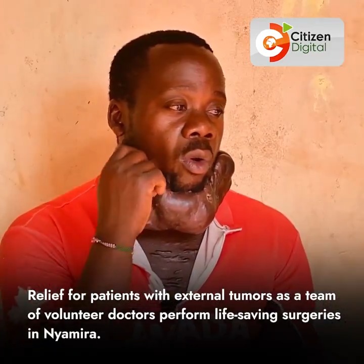 Relief for patients with external tumors as a team of volunteer doctors perform life-saving surgeries in Nyamira