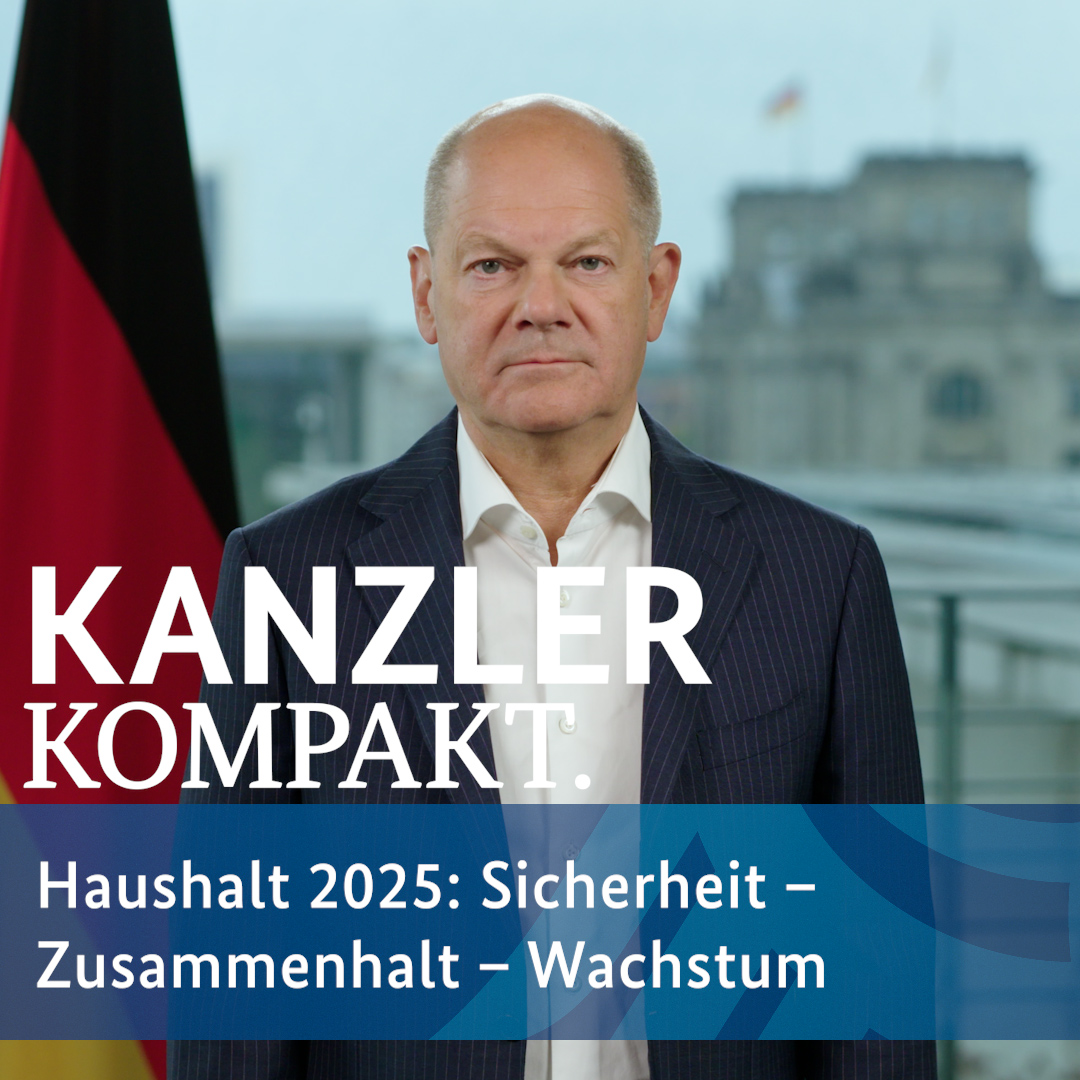 Sicherheit, Zusammenhalt, Wachstum: Wir stärken unsere Polizei, wir entlasten Familien und wir investieren auf Rekordniveau. Im Kabinett haben wir heute den Haushaltsentwurf für 2025 beschlossen. So machen wir Deutschland stark.