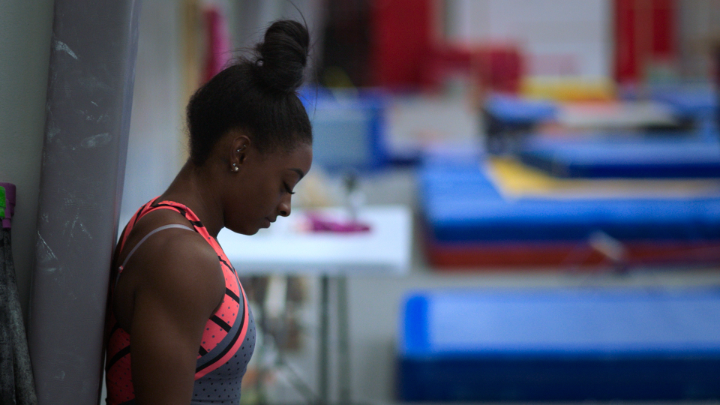 How does it feel to have the weight of the world on your shoulders? Simone Biles can tell you. SIMONE BILES RISING: Part 1 is now playing.