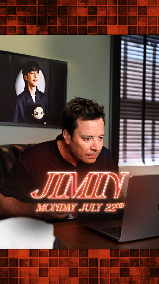 Guess WHO?! BTS_official's #Jimin is back for a special performance of “Who” Monday, July 22 at 11:35/10:35c on @NBC! 💜 #JiminOnFallon #FallonTonight