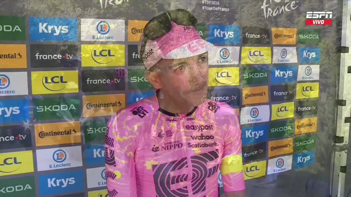 La palabra de Richard #Carapaz luego de hacer historia en el #TDF: el ciclista del #EF se convirtió en el primer ecuatoriano en ganar una etapa en el #TourDeFrance y además logró el trébol. 🔥🔝👏