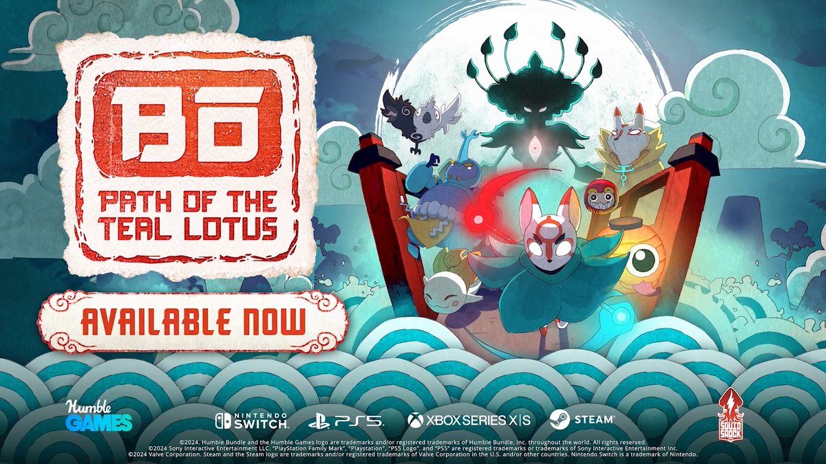 Bō's mystical journey starts NOW 🪷 Discover beautiful landscapes, unlock powerful abilities, and battle formidable foes in the colorful world of Strange Garden, 🤩 Bō: Path of the Teal Lotus is AVAILABLE NOW on Steam, Switch, Xbox and PlayStation 🦊