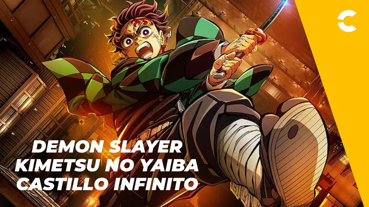 ¡Ya llegó, ya llegó! El primer tráiler de #DemonSlayer #CastilloInfinito. RT si estás más que list@ para ver la peli. 🤯👹⚔️