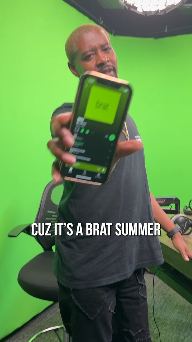 .Danny Brown is having a brat summer🔥 go listen to brat by Charli! #DannyBrown