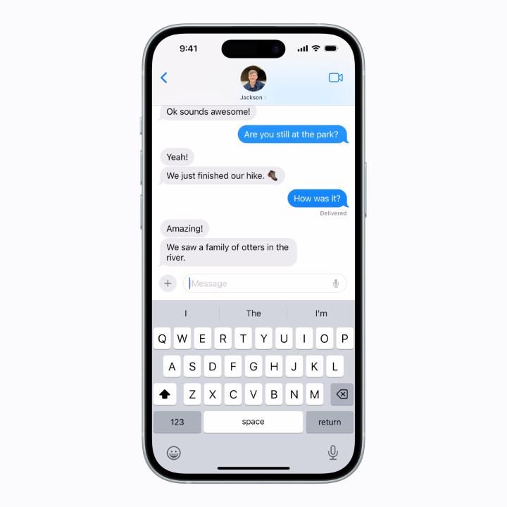 Use emoji stickers in Messages for the perfect reaction. 🙀 Just drag an emoji into a conversation. Like this. #WorldEmojiDay