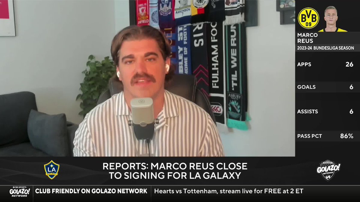 This is a great time to announce: I’ll be a regular contributor to the fine programs on CBS Sports Golazo ⚽️ !! Was on today with my latest info on LA Galaxy closing in on a deal for Marco Reus