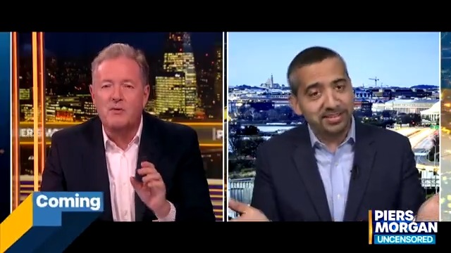 Mehdi Hasan, like many on the left, likes to compare Donald Trump to Hitler. I think that’s appalling. We debate it for a long, very acrimonious time.