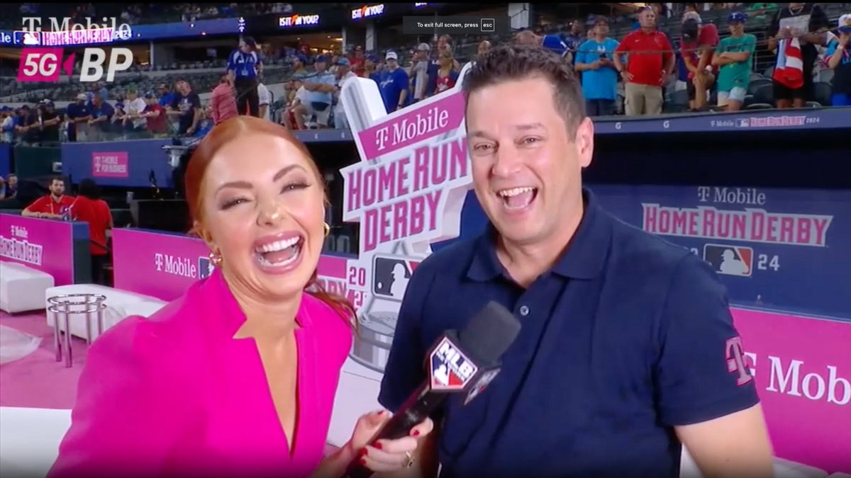 Had a fantastic time on the baseball field discussing T-Mobile's 11-year partnership with MLB and our 5G enhancements for All Star Week with Lauren Gardner. Thanks for the great chat, Lauren!