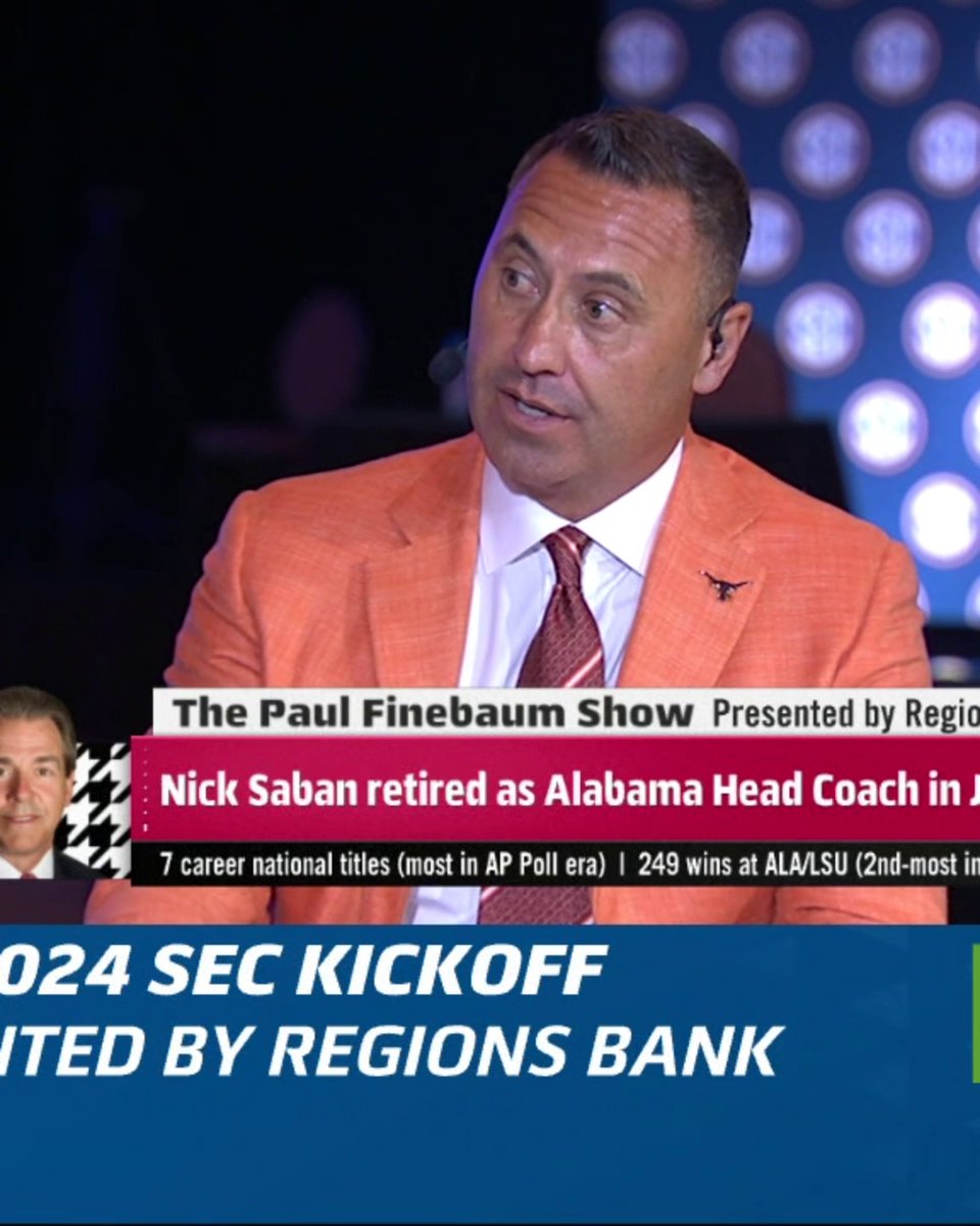 "The man is way more important to me than the coach was." Steve Sarkisian on his appreciation for Nick Saban ❤️