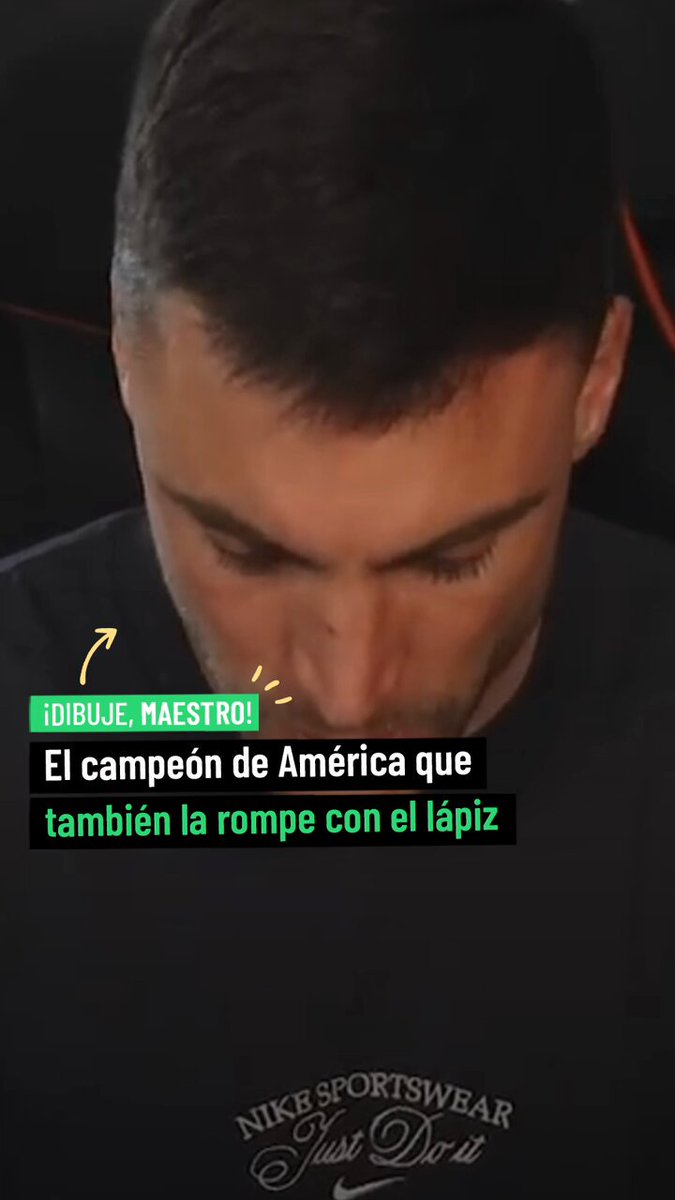 Nicolás Tagliafico 🇦🇷 es campeón del mundo una vez, de América dos veces, de la Finalissima una vez y... también dibuja! Sí, señoras y señores, uno de los integrantes de La Scaloneta es un gran artista. 📹 Talento Argentino.