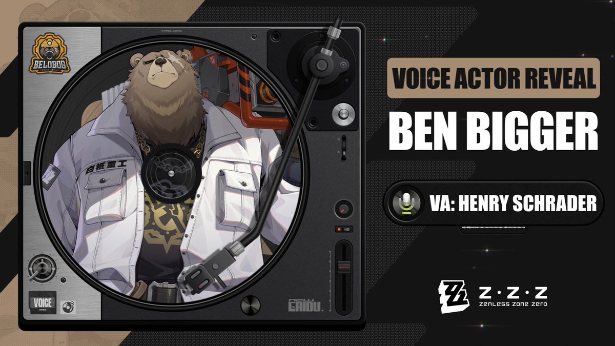 Voice Actor Reveal "Aside from combat, I'm also equipped to support with financial matters." Ben Bigger VA: Henry Schrader #zzzero #zenlesszonezero #Ben #HenrySchrader