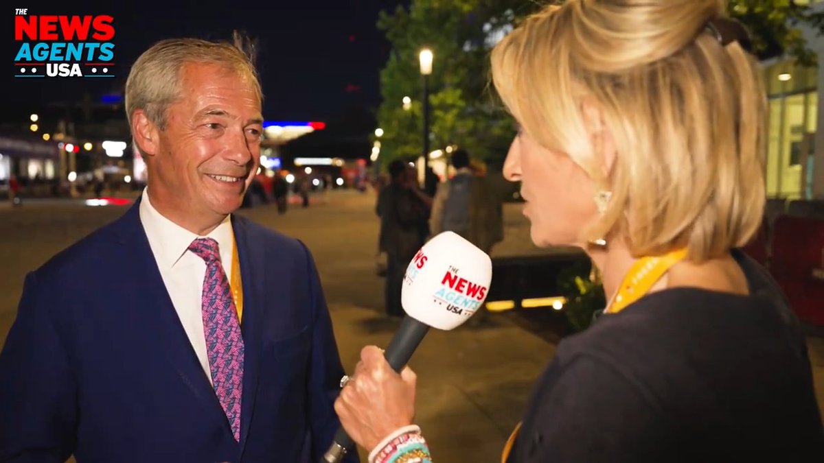 What's the new MP for Clacton doing out here in Milwaukee? 🇺🇸 emily m asks Nigel Farage MP... Global Player