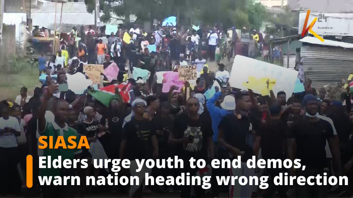 Elders urge youth to end demos, warn of a nation heading in the wrong direction