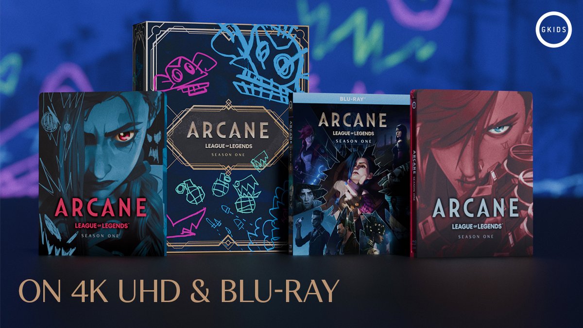 Happy Progress Day. 😈🔥 #Arcane Season One is available to pre-order NOW! Own it on 4K UHD Collector's Edition, 4K UHD Steelbook, Blu-ray Steelbook & Standard Blu-ray this October.