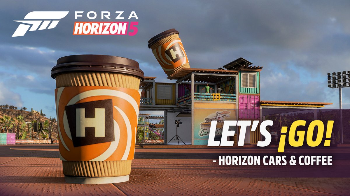 Coffee shops and cars just make sense together. Here's what this month's update has in store for all you caffeinated automotive lovers.