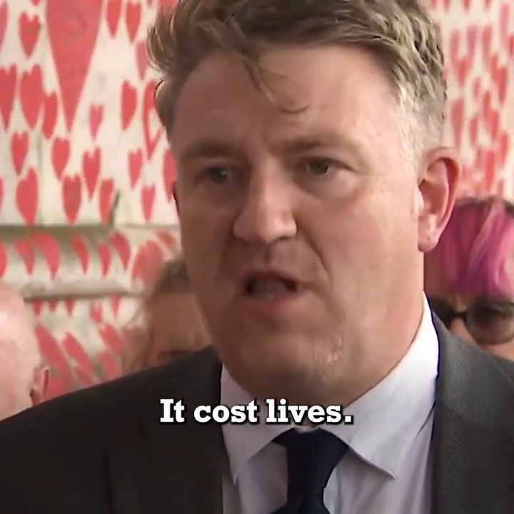 "For ten years, we were told cuts were efficiency savings. Cuts cost lives. Cuts cost our economy. Cuts costs jobs. That's the price of the last decade" Powerful response to Covid Inquiry.