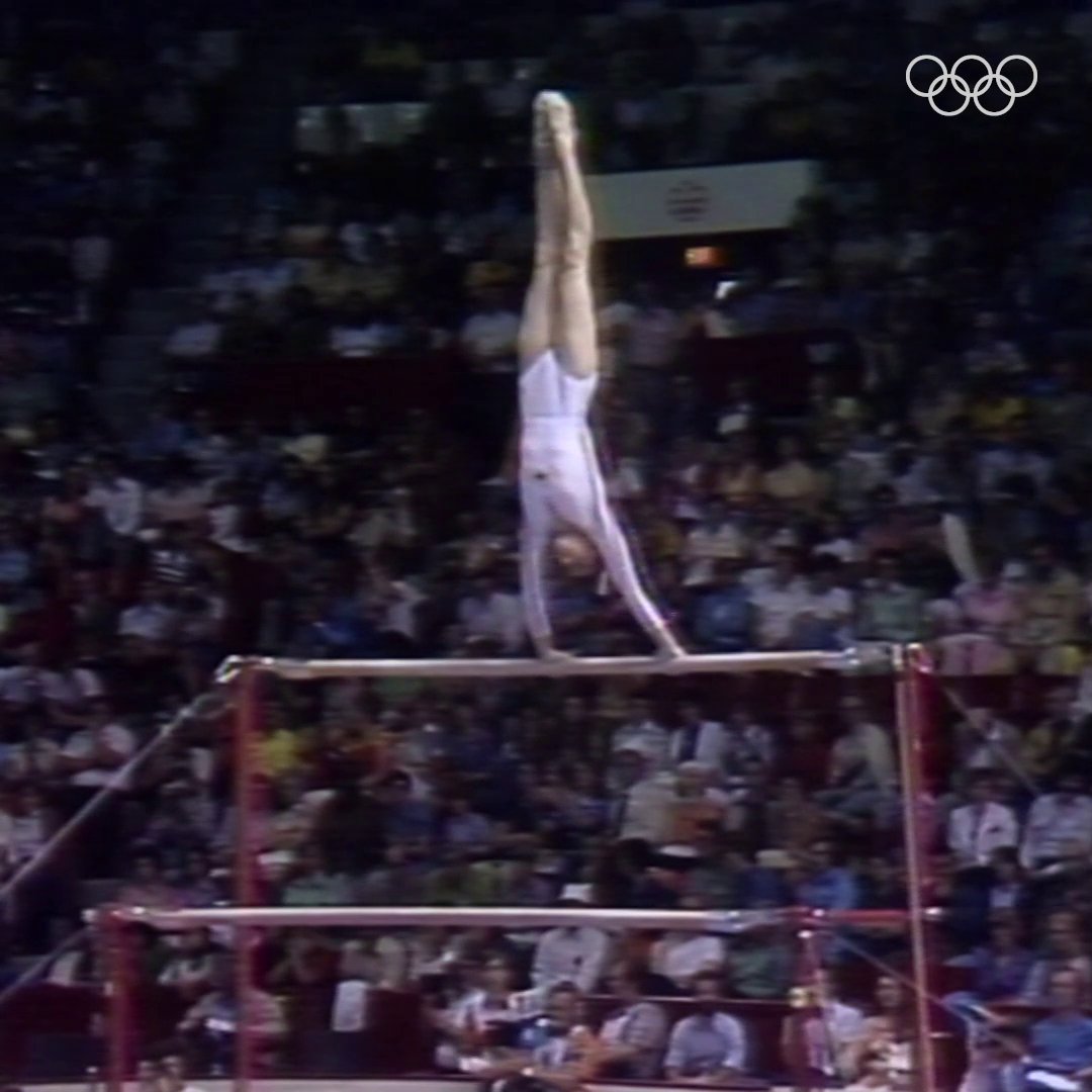 The very first perfect 1️⃣0️⃣ at the Olympics was performed by Nadia Comaneci on this day 48 years ago. 💫 #Olympics #Montreal1976 Olympic Romania World Gymnastics