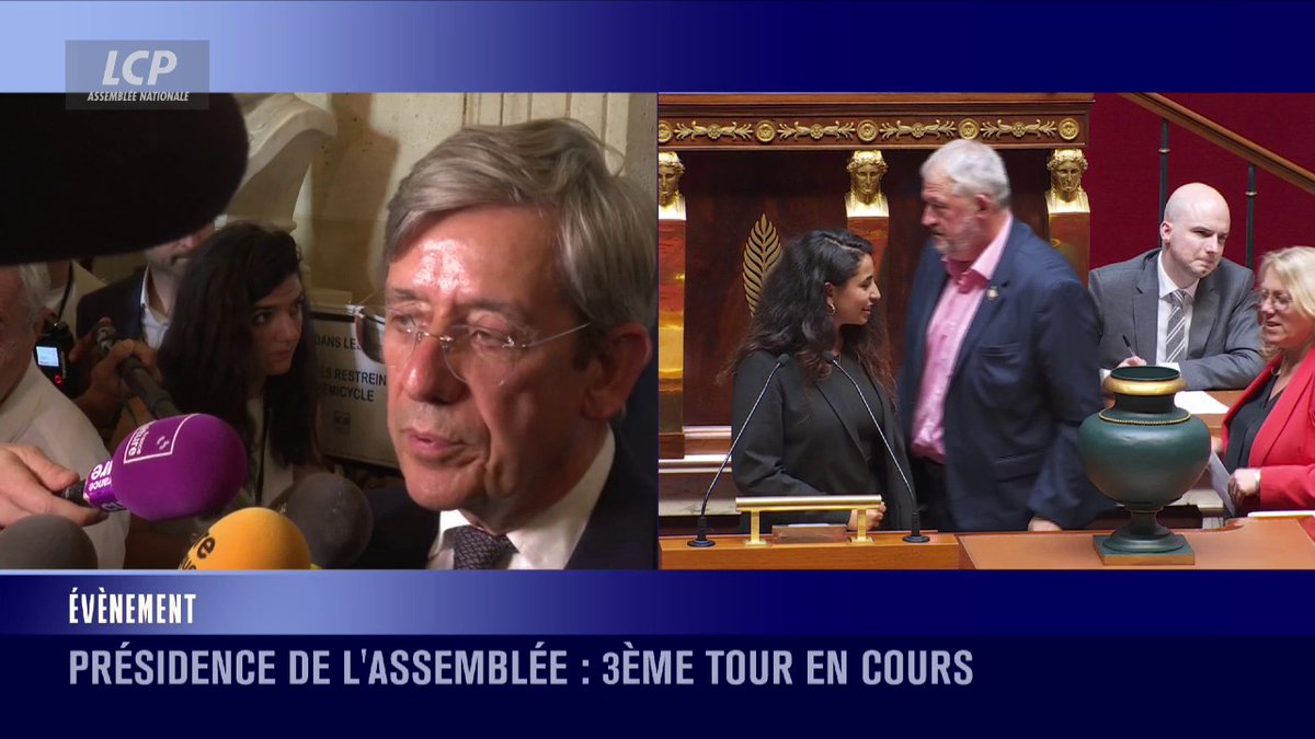 "Beaucoup de nos concitoyens vont se poser la question du déni de démocratie", estime Charles de Courson à propos de la possible "réélection de la présidente sortante qui représente un courant politique ayant connu un grave échec tant aux Européennes qu'aux Législatives". #DirectAN
