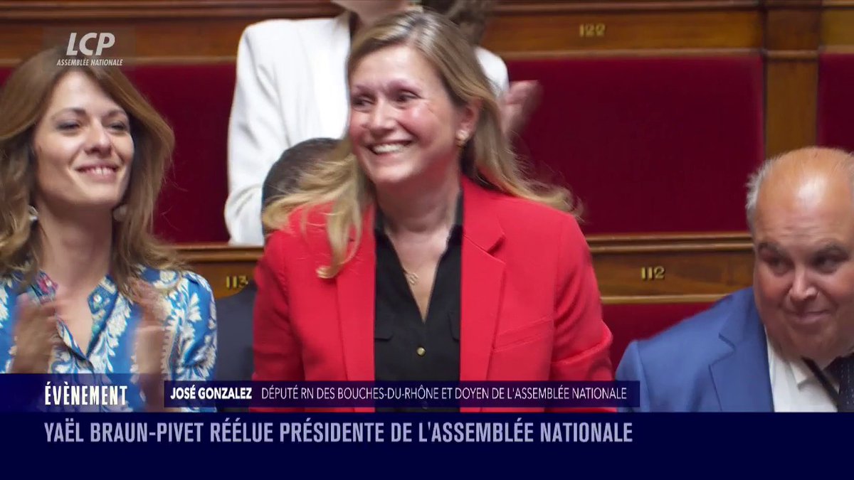 🔴🏛️ [Alerte info] Election à la présidence de l'Assemblée nationale : Yaël Braun-Pivet est élue au Perchoir. La présidente de l'Assemblée est élue au 3ème tour avec 220 voix, face à André Chassaigne (207) et Sébastien Chenu (141). #DirectAN