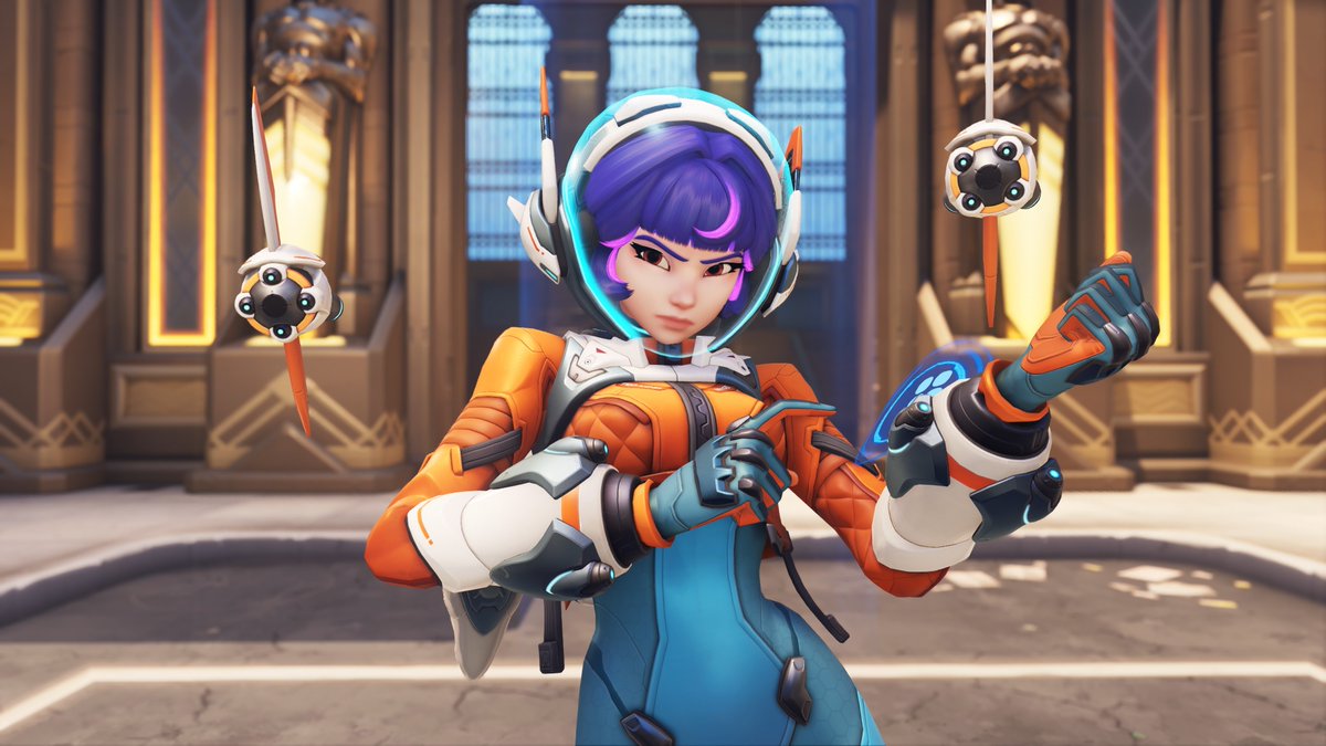 Overwatch 2 New Support Hero 'Juno' Abilities & Ultimate Gameplay Looks ✨ 🚀MARTIAN OVERBOOTS (PASSIVE) While airborne, press Jump to double jump and hold Jump to hover. 🔥GLIDE BOOST - Shift Glide horizontally with increased movement speed. 🔫MEDIBLASTER - PRIMARY FIRE Burst fire weapon that heals allies and damages enemies. 💫PULSAR TORPEDOES - SECONDARY FIRE Press Secondary Fire to lock on, then Primary Fire to fire homing projectiles. Heals allies over time and damages enemies. 🛼HYPER RING - E Deploy a ring that increases movement speed of allies that pass through it. 🛰️ORBITAL RAY (ULTIMATE) - Q Call down a ray that travels forward, healing allies and increasing their damage. #Overwatch2