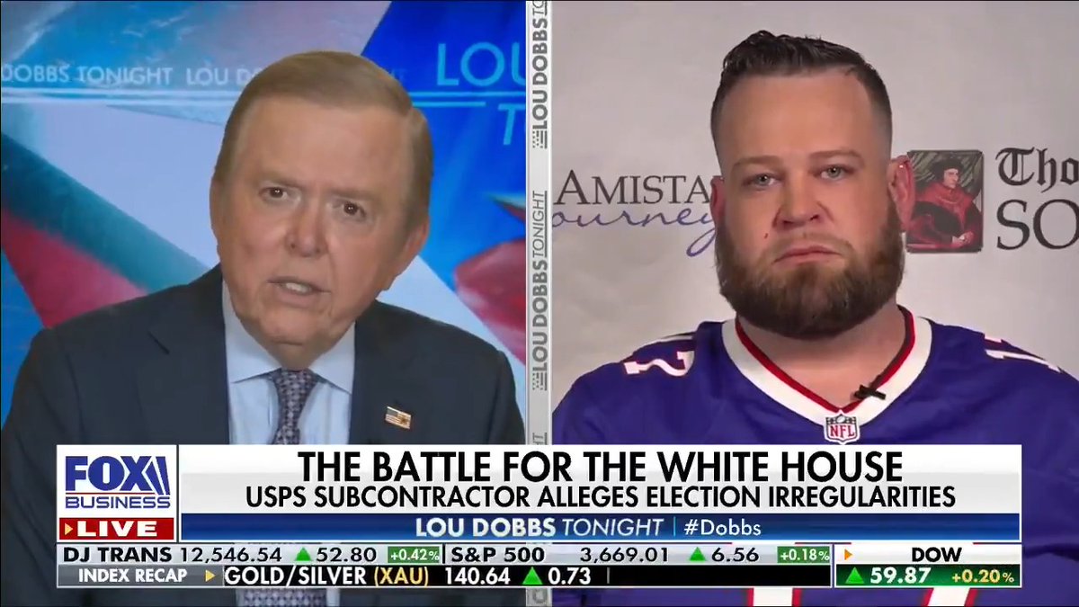 FLASHBACK: This is the segment that got Lou Dobbs fired from Fox News. He interviewed a USPS whistleblower who drove 200,000+ illegal ballots from New York to Pennsylvania during the 2020 Election.