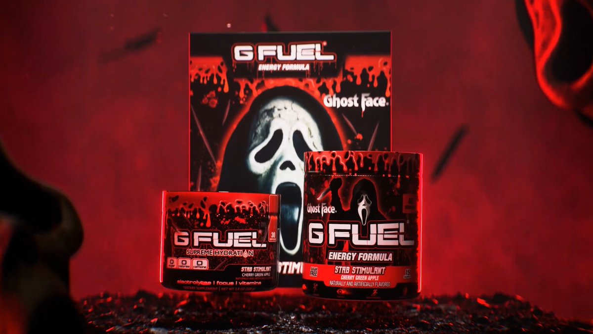 โค๏ธ ๐๐ + ๐
๐๐๐๐๐ TO WIN A #GFUEL x #GhostFace "๐๐๐๐ ๐๐๐๐๐๐๐๐๐" COLLECTOR'S BOX! ๐ช 2 WINNERS PICKED THIS WEEKEND BC WE EXTENDED THE PRE-ORDER DUE TO OVERWHELMING DEMAND! ๐ ๐๐๐๐: