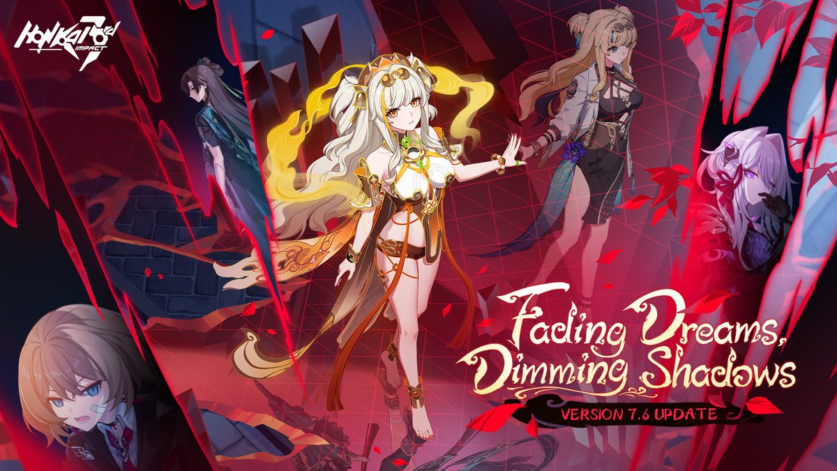 v7.6 Fading Dreams, Dimming Shadows Trailer — Honkai Impact 3rd Honkai Impact 3rd v7.6 coming soon! S-rank Jovial Deception: Shadowdimmer debuts! Part 2 Chapter III Interlude: Bitterness for a Sleepwalker will also be available. Watch>> #HonkaiImpact3rd